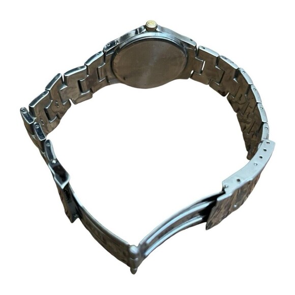 Disney Mickey Mouse Round Watch MU0929 Silver Gold Stainless Steel Needs Battery - Picture 4 of 7